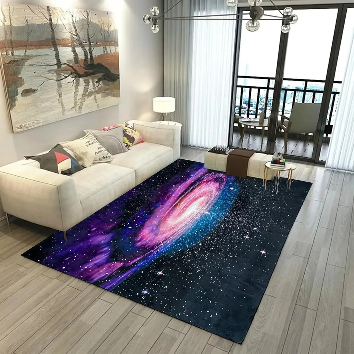 VIKAMA Starry Sky Art Loop-Pile Carpet - Galaxy Themed Large Area Rug for Bedroom & Living Room, Durable Non-Slip Home Decor
VIKAMA Starry Sky Art Loop-Pile Carpet - Galaxy Themed Large Area Rug for Bedroom & Living Room, Durable Non-Slip Home Decor