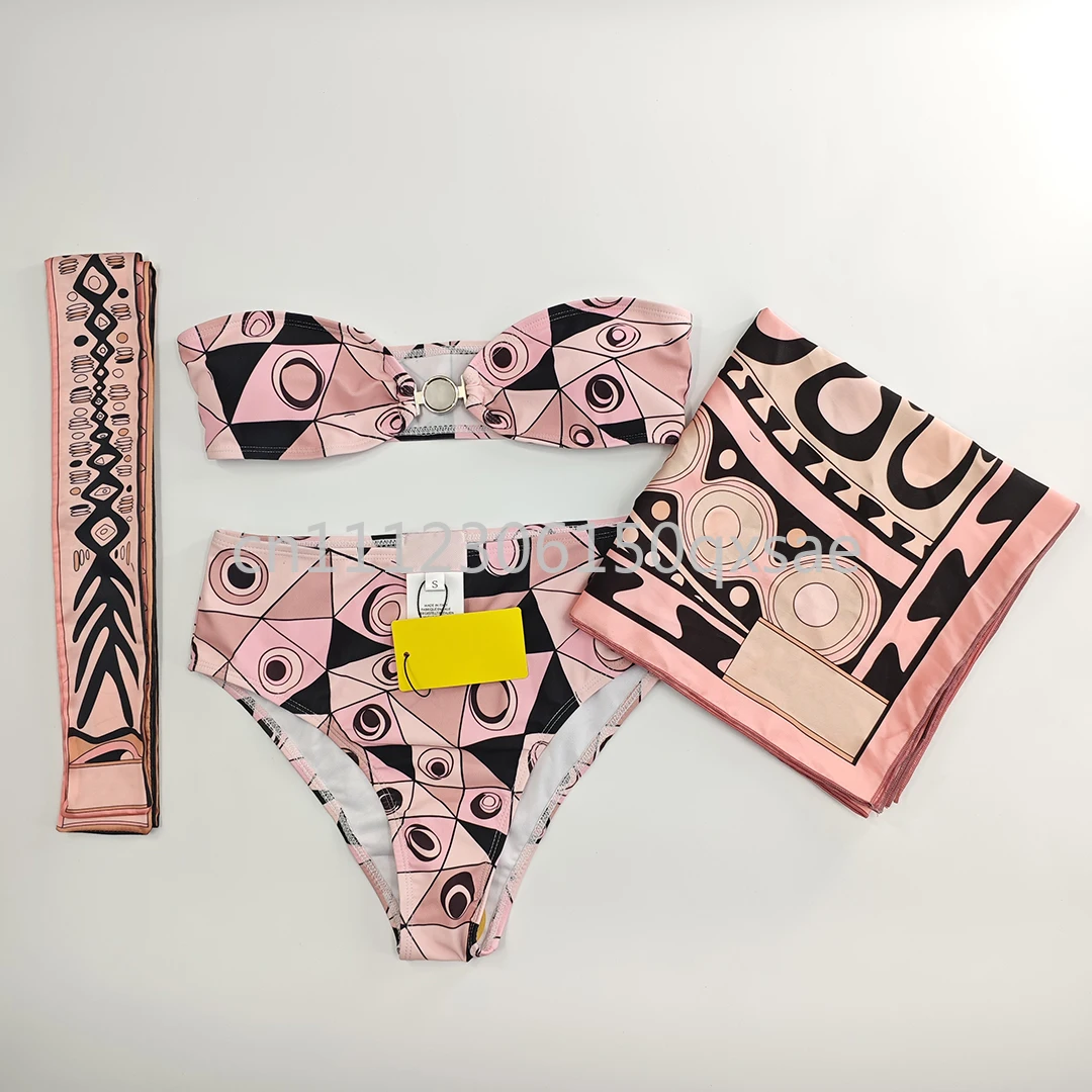 Luxury Design Pink Headband Scarf Split Swimsuits with Letter Signature Logo Designer Brand Beachwear Swimwear
Luxury Design Pink Headband Scarf Split Swimsuits with Letter Signature Logo Designer Brand Beachwear Swimwear