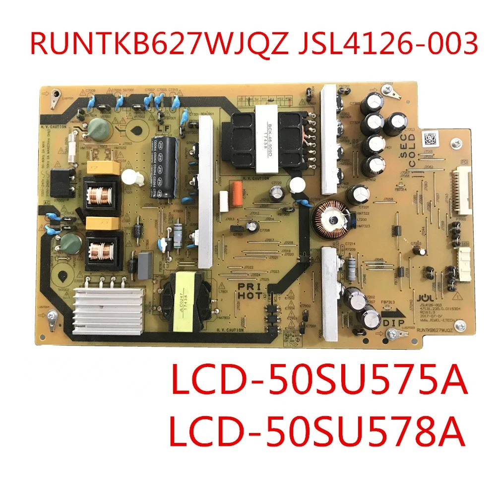 RUNTKB627WJQZ JSL4126-003 Power Supply Board for TV LCD-50SU575A LCD-50SU578A Original power board circuit board
RUNTKB627WJQZ JSL4126-003 Power Supply Board for TV LCD-50SU575A LCD-50SU578A Original power board circuit board