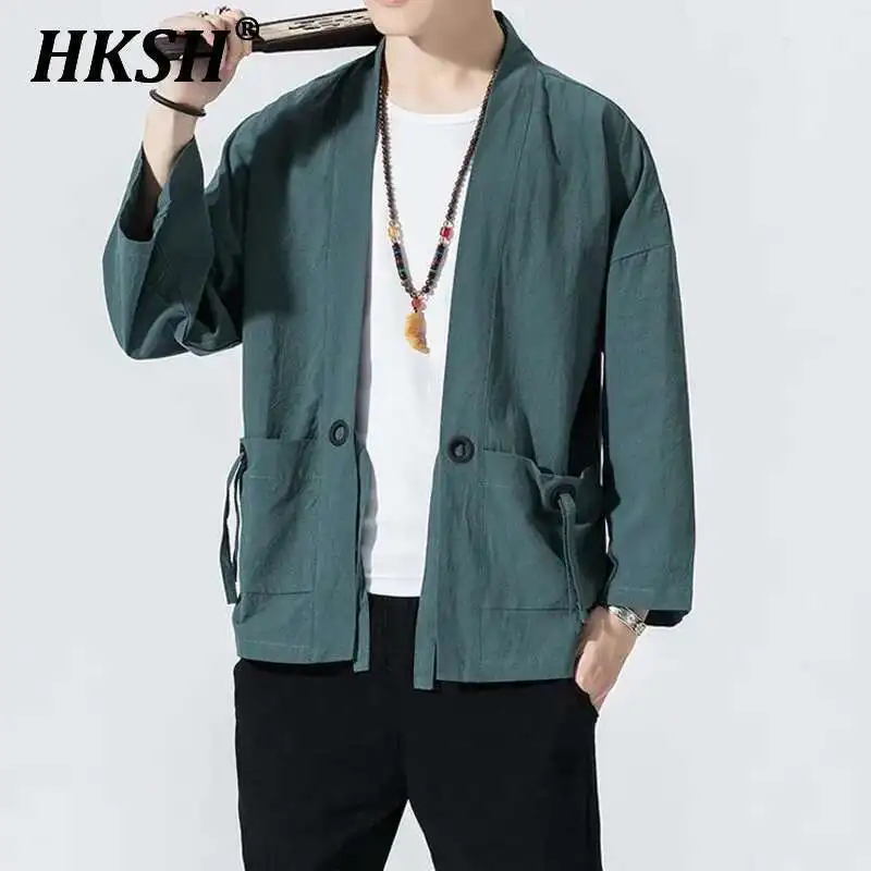HKSH Spring Autumn New Men's Tide China-Chic Style Fashion Trench Japanese Cardigan Summer Trend Loose Niche Retro Jacket HK1943
HKSH Spring Autumn New Men's Tide China-Chic Style Fashion Trench Japanese Cardigan Summer Trend Loose Niche Retro Jacket HK1943