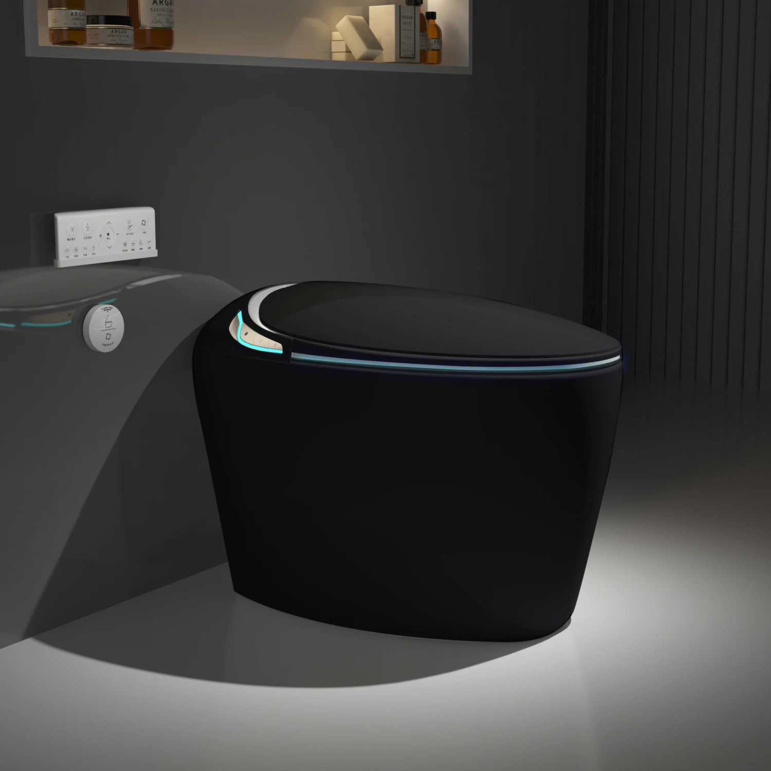 Smart Toilet with Bidet, Intelligent One Piece Toilet, Auto Open/Close Seat, Foot Sensor, LED Display, Night Light, Warm Water &
Smart Toilet with Bidet, Intelligent One Piece Toilet, Auto Open/Close Seat, Foot Sensor, LED Display, Night Light, Warm Water &