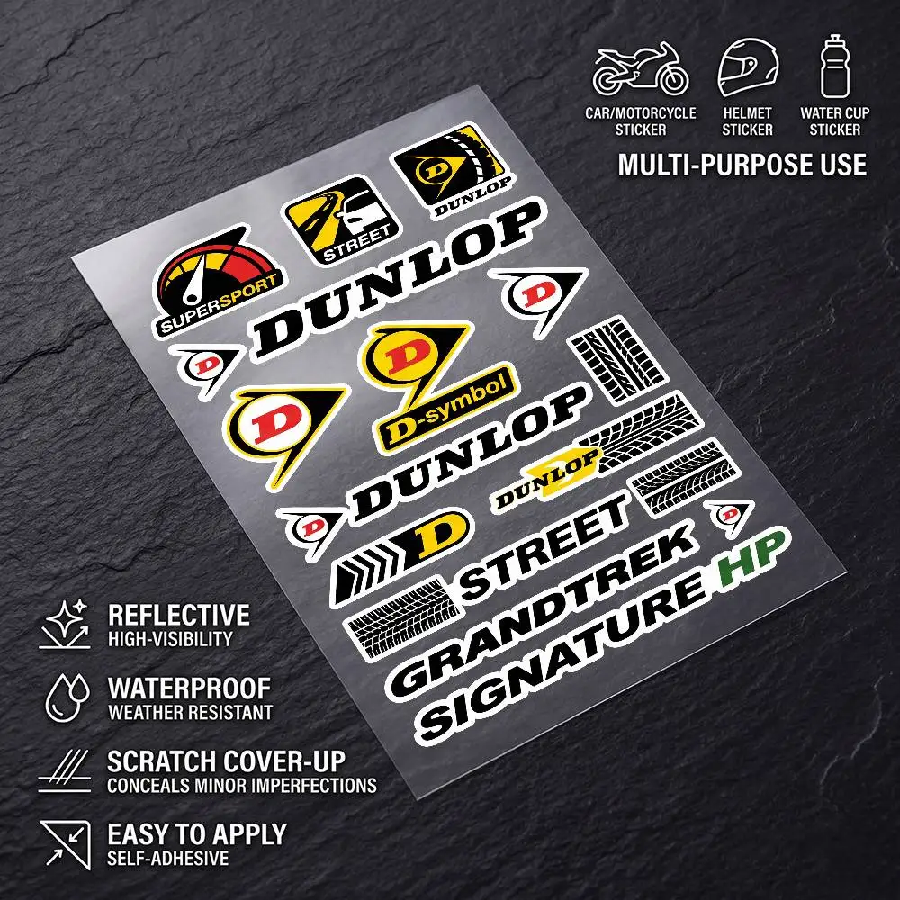 for Dunlop Universal Multi-Purpose Reflective Waterproof Stickers Scratch Conceal For Auto Bike Helmet Mug Fridge Decoration
for Dunlop Universal Multi-Purpose Reflective Waterproof Stickers Scratch Conceal For Auto Bike Helmet Mug Fridge Decoration