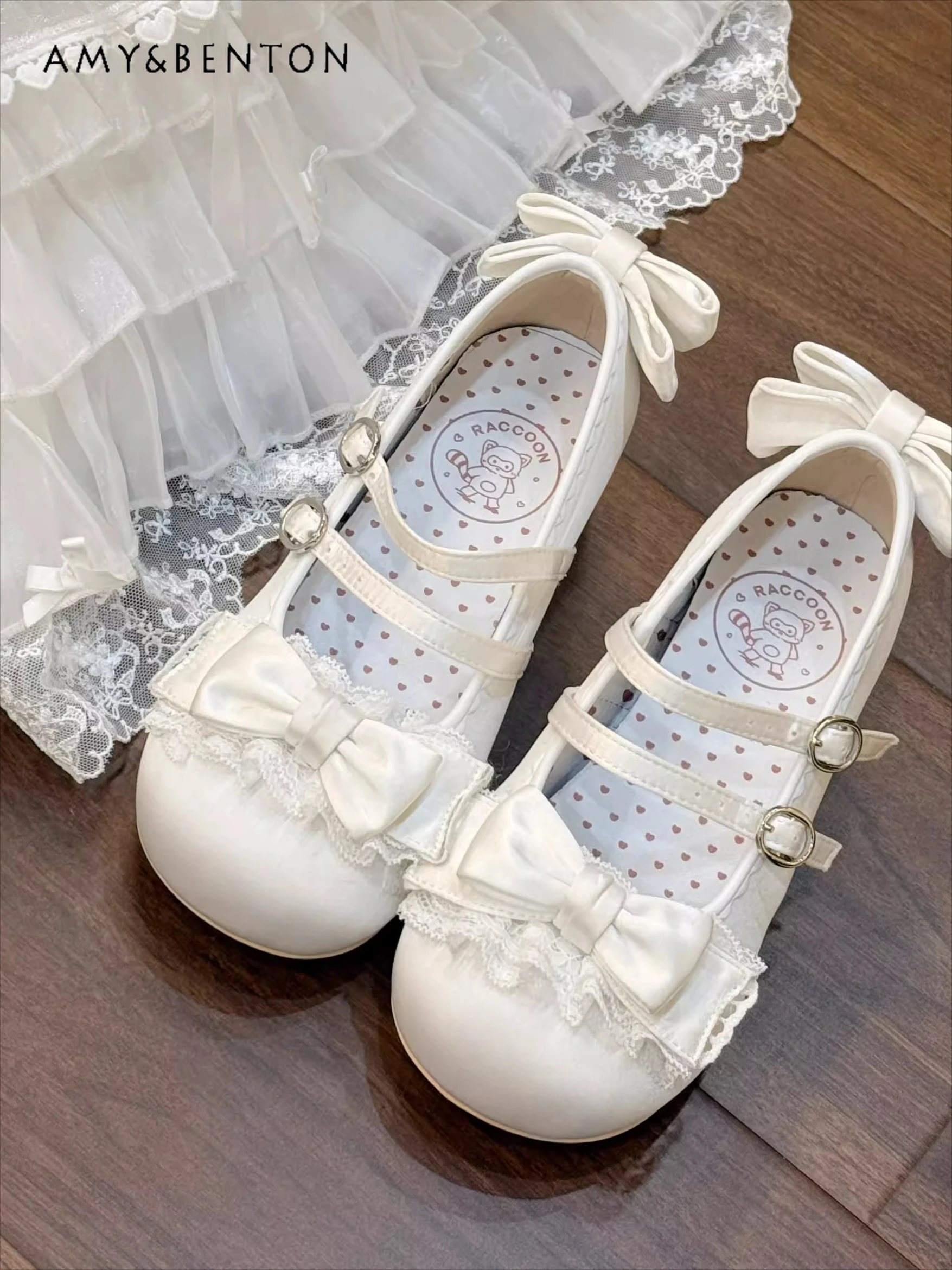 Graceful Temperament Ballet Style Mid-Heel Satin Cute Japanese Round-Toe Single Shoes Lolita Sweet Girl Bow Mary Jane Shoes
Graceful Temperament Ballet Style Mid-Heel Satin Cute Japanese Round-Toe Single Shoes Lolita Sweet Girl Bow Mary Jane Shoes