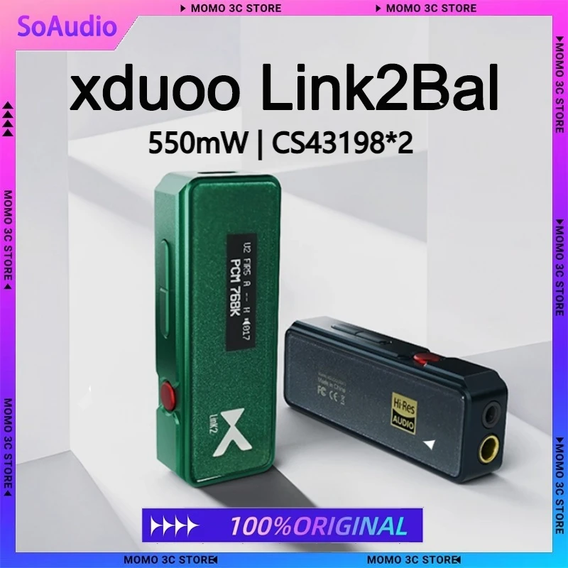 Новый портативный усилитель для наушников XDuoo Link2Bal с декодированием 550 мВт 3,5 4,4 CS43198*2 SGM8262*2 PCM32Bit/768 кГц DSD256
Новый портативный усилитель для наушников XDuoo Link2Bal с декодированием 550 мВт 3,5 4,4 CS43198*2 SGM8262*2 PCM32Bit/768 кГц DSD256