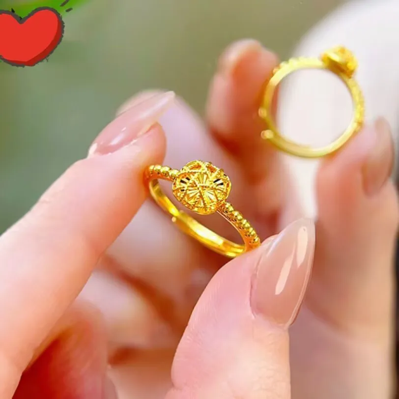 Cynlo Jewelry Luxury 24K 9999 Pure Gold real gold Silk Small Square Sugar Ring Fashion Opening Adjustable Women's Ring
Cynlo Jewelry Luxury 24K 9999 Pure Gold real gold Silk Small Square Sugar Ring Fashion Opening Adjustable Women's Ring