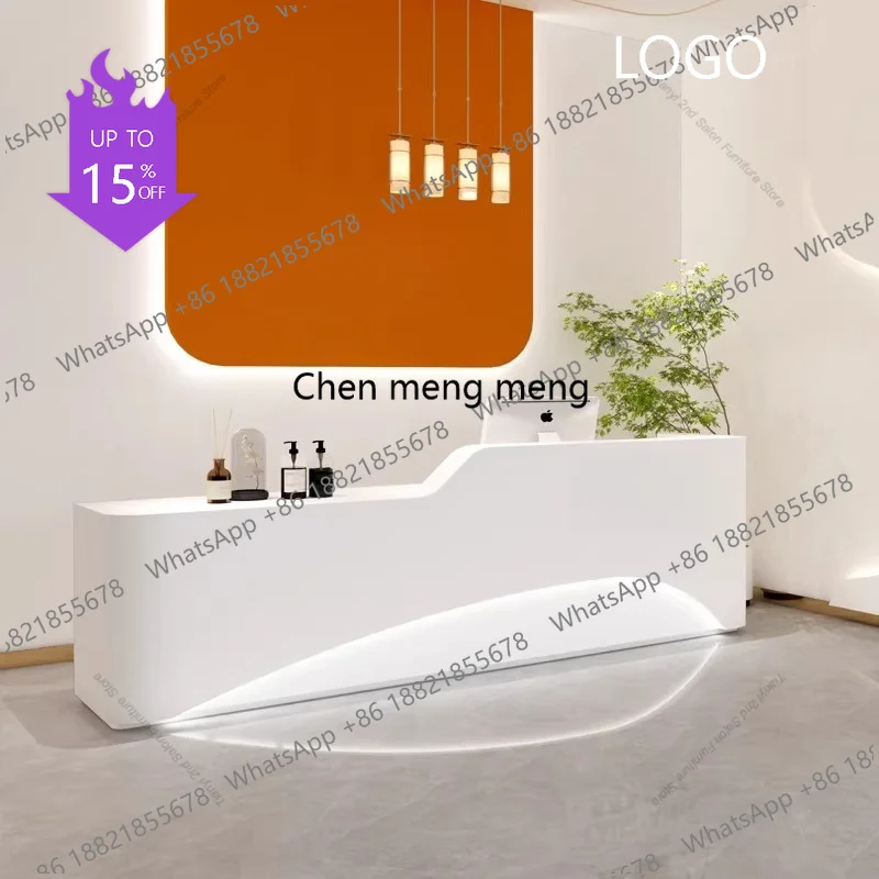 D5556 Modern Company Front Desk Reception Desk Curved Simple Dance Studio Medical Beauty Salon Bar Commercial Office Furniture
D5556 Modern Company Front Desk Reception Desk Curved Simple Dance Studio Medical Beauty Salon Bar Commercial Office Furniture