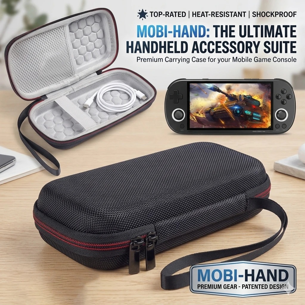 Premium Hard Shell Console Organiser Case for TRIMUI SMART PRO – Shockproof Dustproof Gaming Accessory Travel Pouch
Premium Hard Shell Console Organiser Case for TRIMUI SMART PRO – Shockproof Dustproof Gaming Accessory Travel Pouch