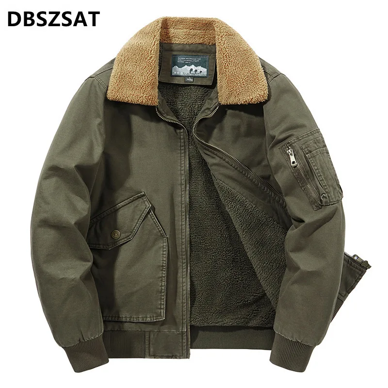 Winter Jacket Men Fleece Thick Warm Coat Casual Fashion Multi-pockets Military Jacket Men Windbreakers Plus Size M-4XL Outerwear
Winter Jacket Men Fleece Thick Warm Coat Casual Fashion Multi-pockets Military Jacket Men Windbreakers Plus Size M-4XL Outerwear