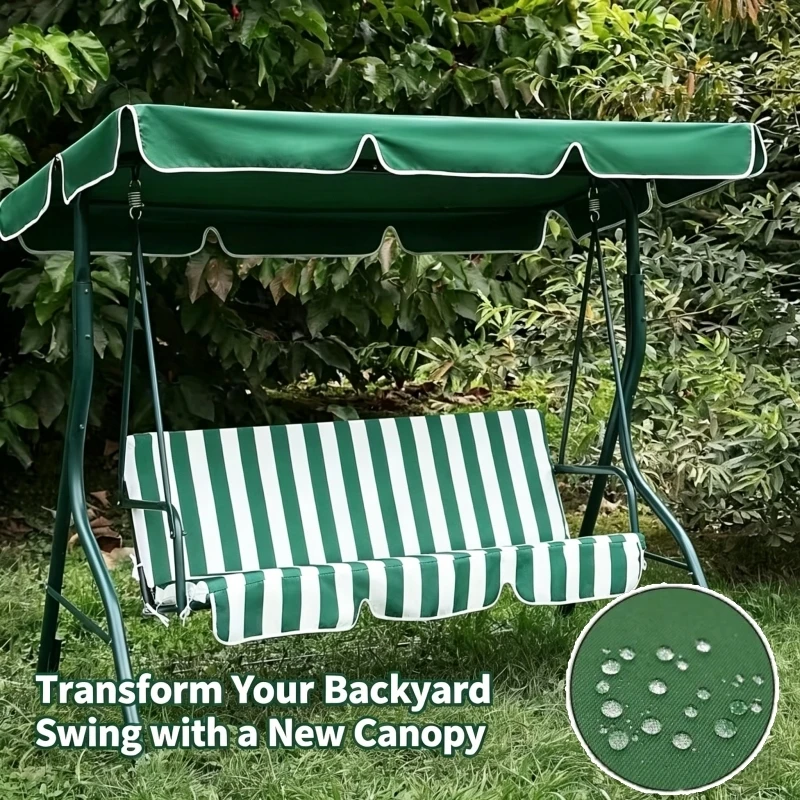 Durable Waterproof Swing Canopy Cover, UV Resistant Oxford Fabric Replacement for Outdoor Patio Swing Garden Porch Swing Chair
Durable Waterproof Swing Canopy Cover, UV Resistant Oxford Fabric Replacement for Outdoor Patio Swing Garden Porch Swing Chair