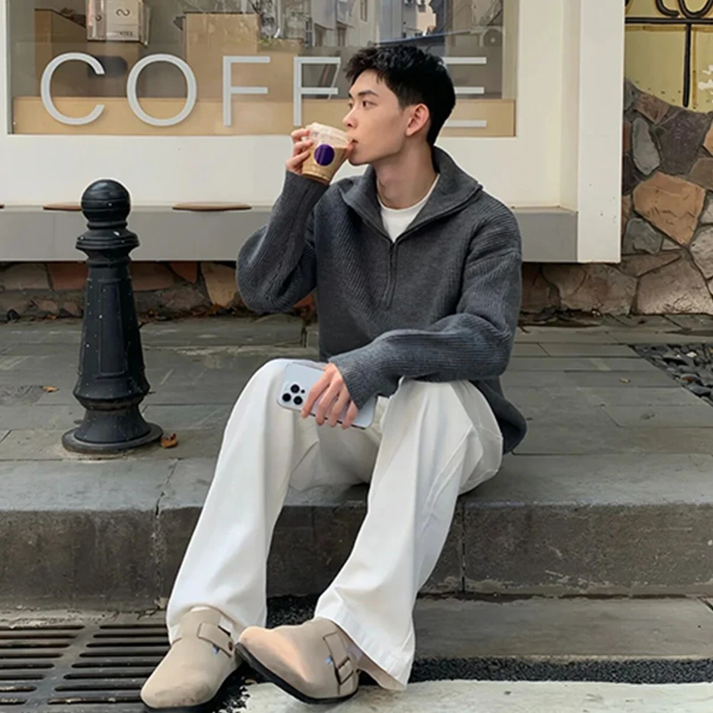 American Retro f Zip Sweater Men's Winter Lazy Sle Thiened Knitted Sweater Oversize Coat Casual Loose Fit Polyester Fiber
American Retro f Zip Sweater Men's Winter Lazy Sle Thiened Knitted Sweater Oversize Coat Casual Loose Fit Polyester Fiber