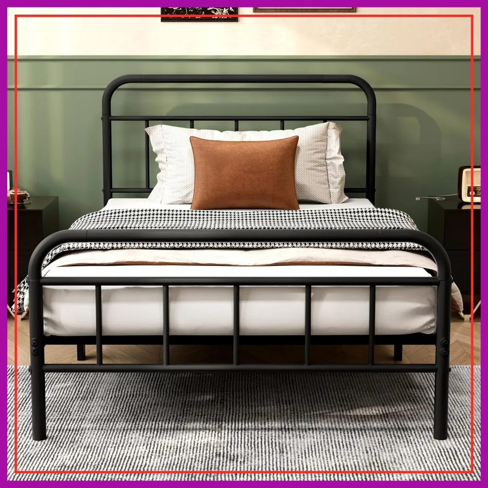 14Inch Twin Size Metal Bed Frame with Storage Space, Heavy Duty Sturdy Mattress Foundation, Easy Assembly, No Box Spring Needed
14Inch Twin Size Metal Bed Frame with Storage Space, Heavy Duty Sturdy Mattress Foundation, Easy Assembly, No Box Spring Needed