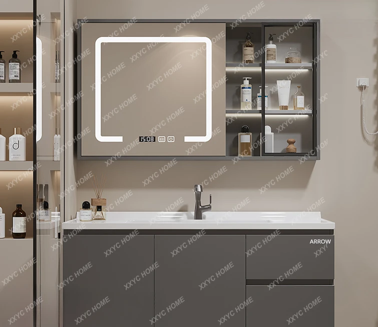 Washbasin Bathroom Cabinet Ceramic Integrated Basin Light Luxury Smart Wash Basin
Washbasin Bathroom Cabinet Ceramic Integrated Basin Light Luxury Smart Wash Basin