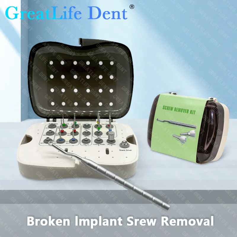 GreatLife Dent зубной имплантат, набор для удаления сломанных винтов, хирургический набор для удаления сломанных винтов, набор инструментов для восстановления имплантата
GreatLife Dent зубной имплантат, набор для удаления сломанных винтов, хирургический набор для удаления сломанных винтов, набор инструментов для восстановления имплантата