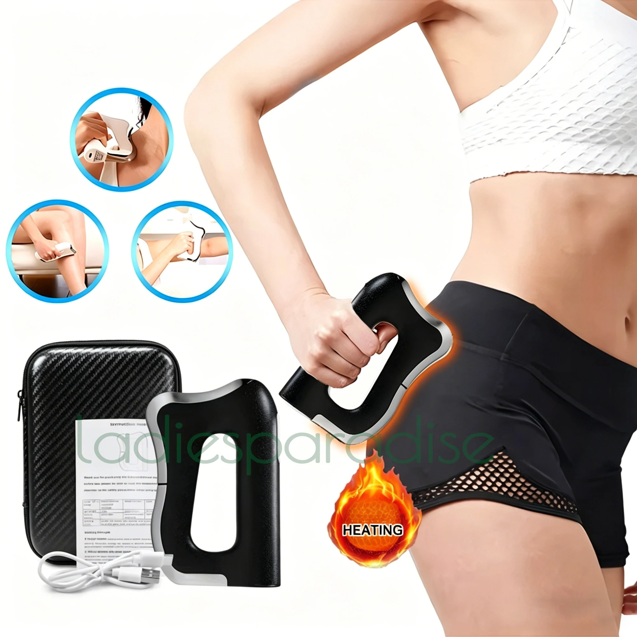 Electric Guasha Massage Knife, Microcurrent Vibration Warm Compress Fascia Massager Body Scraping Muscle Relaxation Skin Lifting
Electric Guasha Massage Knife, Microcurrent Vibration Warm Compress Fascia Massager Body Scraping Muscle Relaxation Skin Lifting