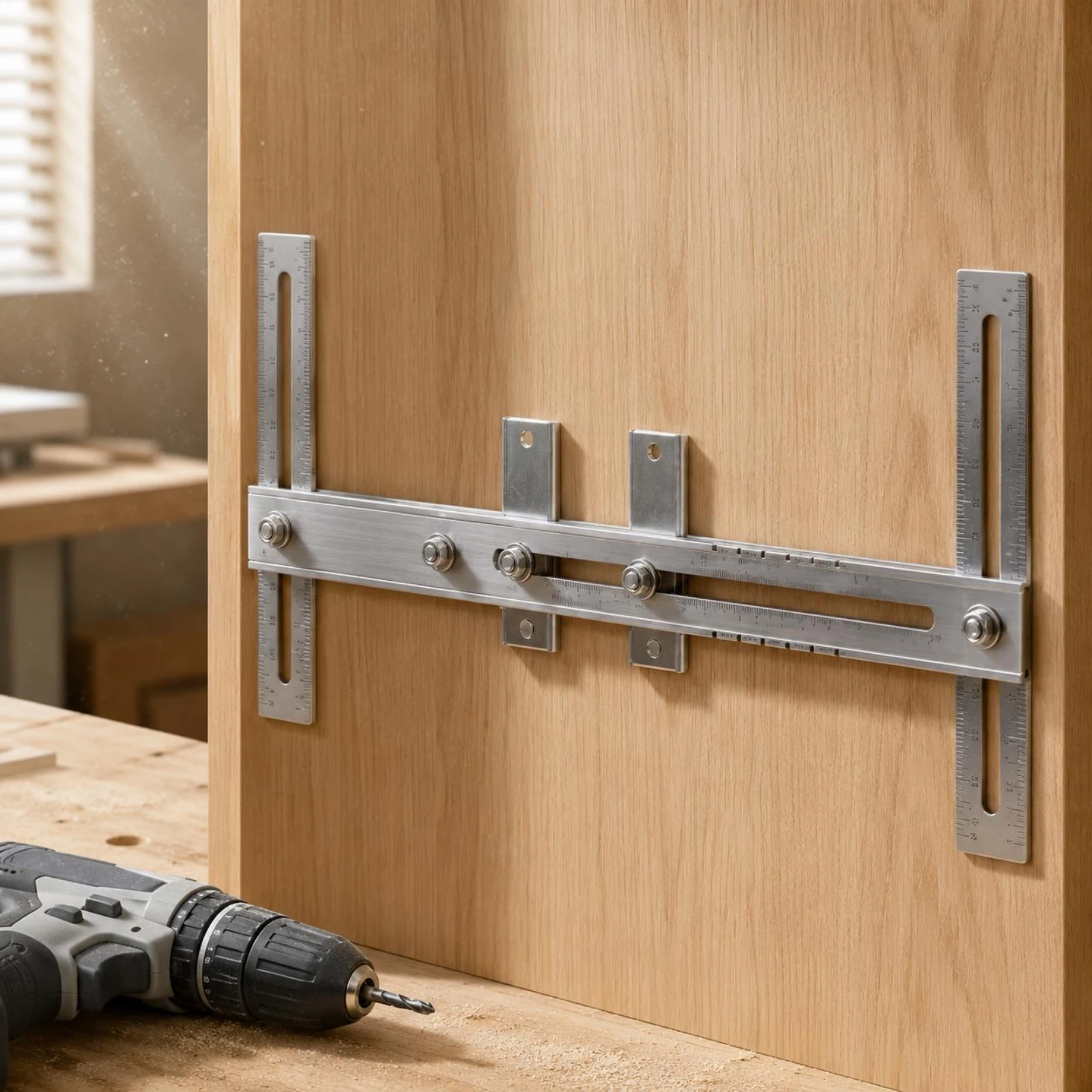 Wardrobe Rod Base Jig Measurement Markings Flange Positioning Ruler Cabinet Alignment Ruler Metal Installation Tool Rectangular
Wardrobe Rod Base Jig Measurement Markings Flange Positioning Ruler Cabinet Alignment Ruler Metal Installation Tool Rectangular
