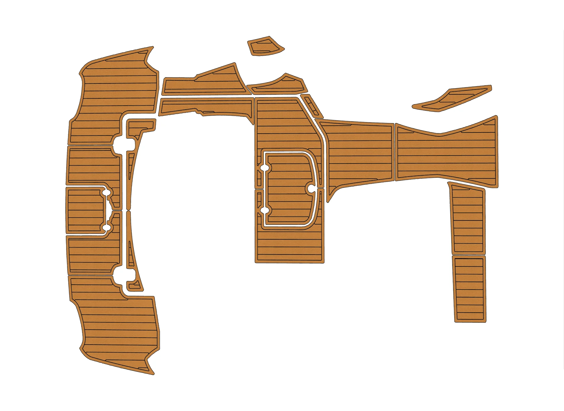 Non-Slip EVA Faux Teak Marine Mat Self-Adhesive 6mm Yacht Cockpit Pad for 2015-2020 MONTEREY 355 SSY Boat Decking Easy Install
Non-Slip EVA Faux Teak Marine Mat Self-Adhesive 6mm Yacht Cockpit Pad for 2015-2020 MONTEREY 355 SSY Boat Decking Easy Install