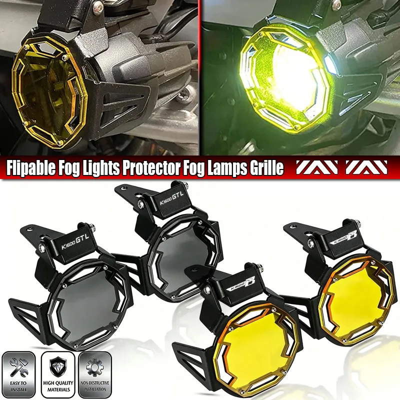 Motorcycle CNC LED Fog light Protector Guards OEM Foglight Lamp Cover For BMW K1600B K1600GT K1600GTL K1600 B GT GTL 2016-2022
Motorcycle CNC LED Fog light Protector Guards OEM Foglight Lamp Cover For BMW K1600B K1600GT K1600GTL K1600 B GT GTL 2016-2022