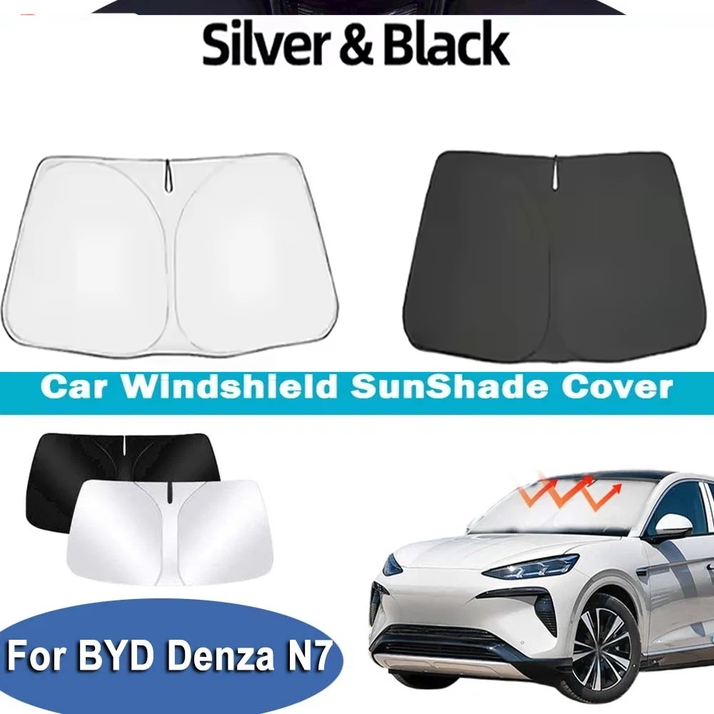 For BYD Denza N7 2023-2025 Car Windshield Sunshade Cover Front Window Sun Shade Heat Insulation Summer Auto Accessories
For BYD Denza N7 2023-2025 Car Windshield Sunshade Cover Front Window Sun Shade Heat Insulation Summer Auto Accessories