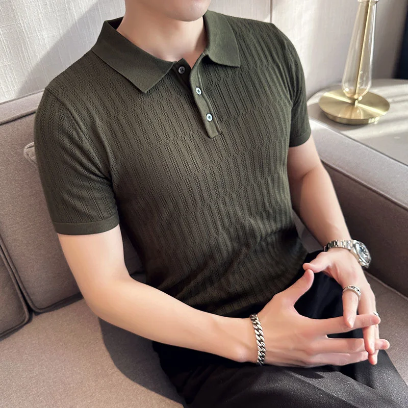 2023 Men's Summer Casual Short Sleeves POLO Shirts/Male Slim Fit Hollowed Out Knit Polo Shirt Puls Size S-3XL
2023 Men's Summer Casual Short Sleeves POLO Shirts/Male Slim Fit Hollowed Out Knit Polo Shirt Puls Size S-3XL