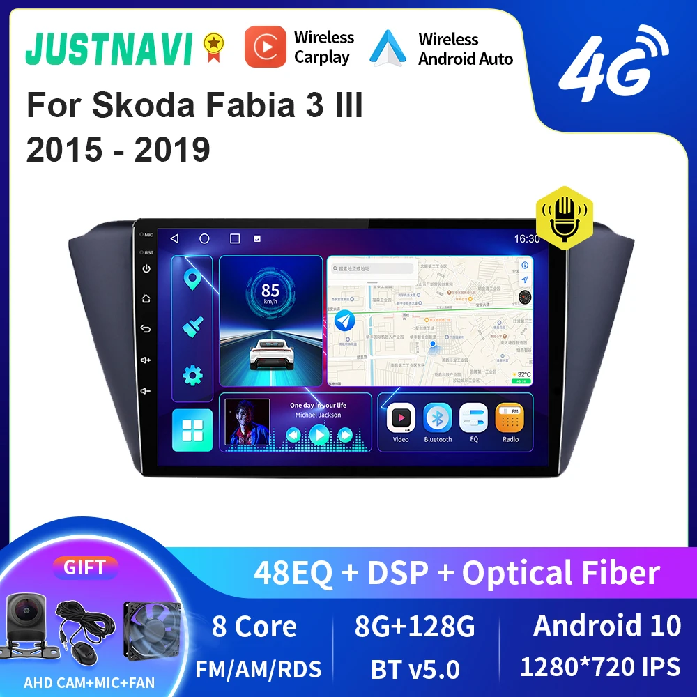 JUSTNAVI QT10 беспроводной CarPlay Android Автомагнитола для Skoda Fabia 3 III 2015 - 2019 стерео автомобильный мультимедийный видеоплеер GPS DVD
JUSTNAVI QT10 беспроводной CarPlay Android Автомагнитола для Skoda Fabia 3 III 2015 - 2019 стерео автомобильный мультимедийный видеоплеер GPS DVD