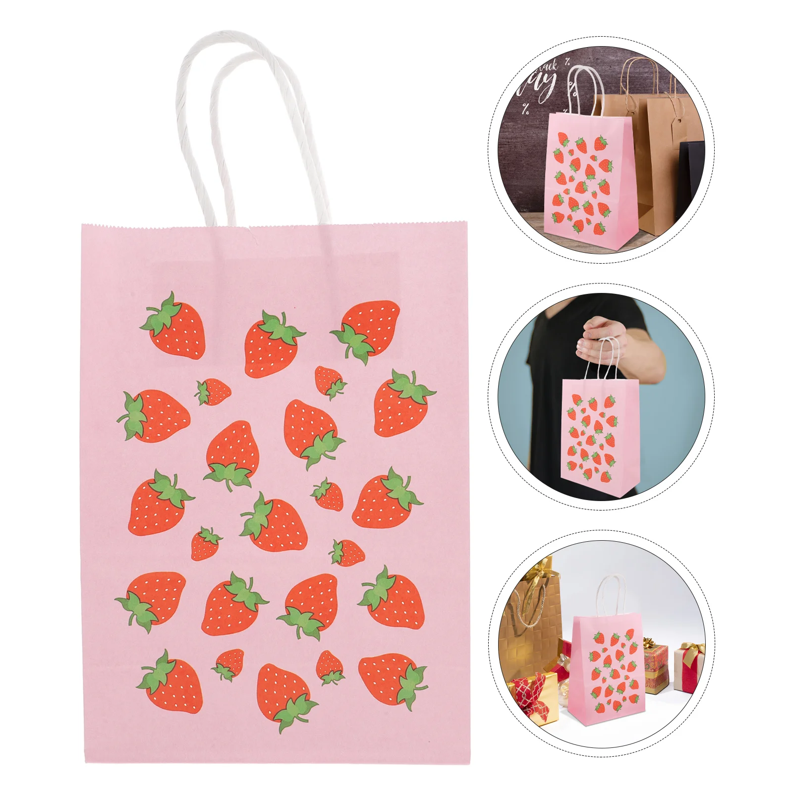12 Pcs Strawberry Tote Bag Makeup Shower Sweet Bags Fruit Paper First Birthday Party Favors Pink Decor Travel
12 Pcs Strawberry Tote Bag Makeup Shower Sweet Bags Fruit Paper First Birthday Party Favors Pink Decor Travel