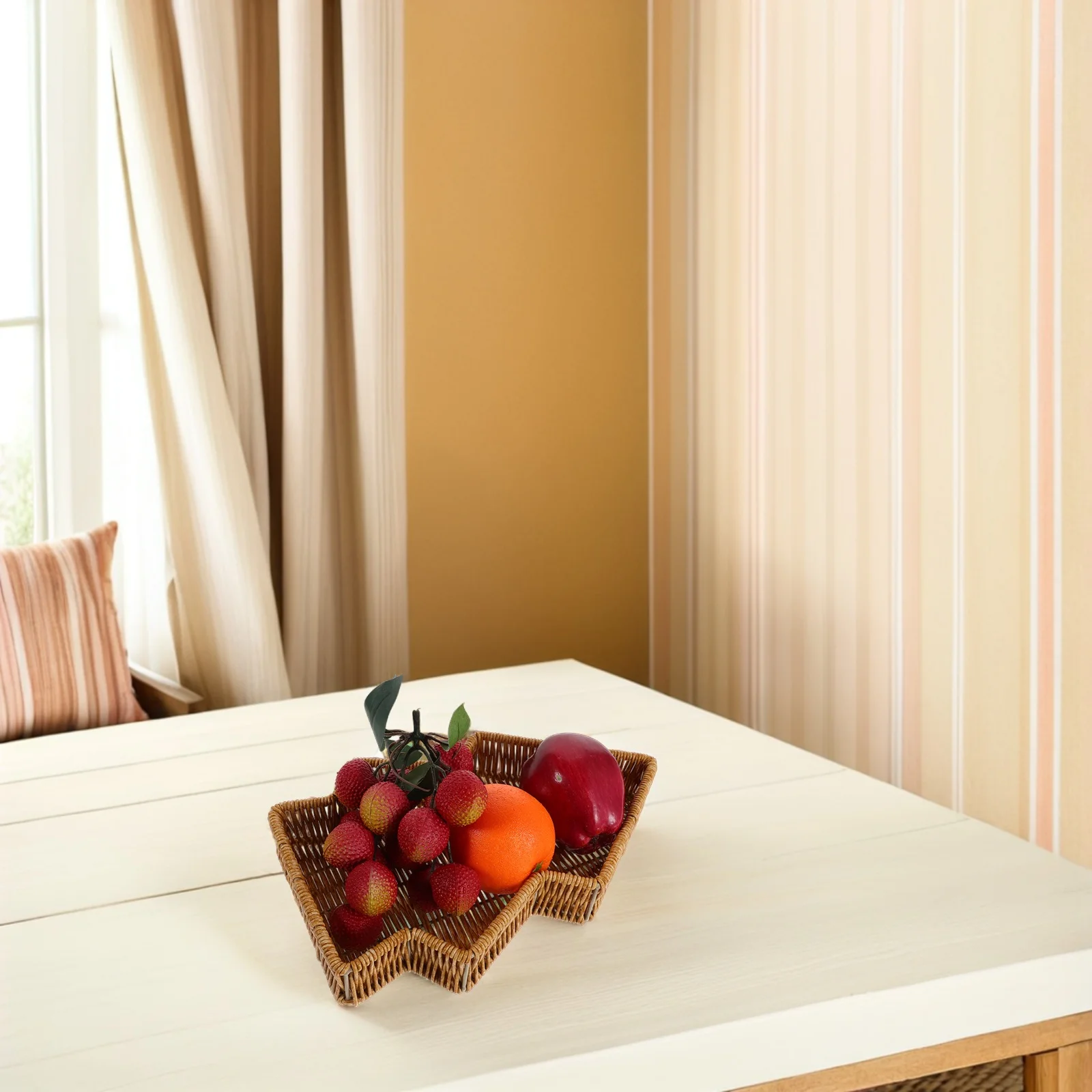 Christmas Tree Bread Basket Handwoven Imitation Rattan Serving Platter Farmhouse Holiday Tabletop Tray For Kitchen Counter
Christmas Tree Bread Basket Handwoven Imitation Rattan Serving Platter Farmhouse Holiday Tabletop Tray For Kitchen Counter