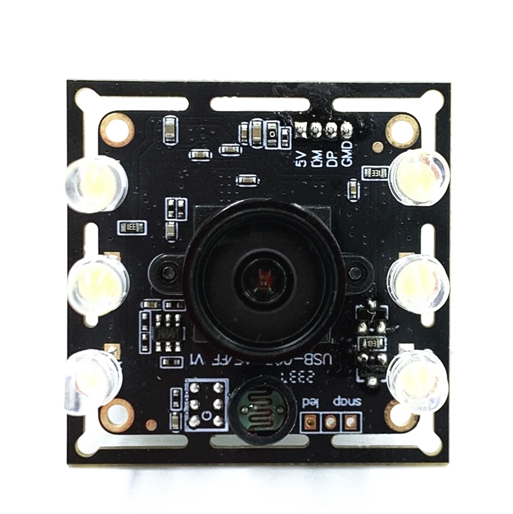 Office UVC Wide Angle Viewing 120degree 1/4" CMOS 5.0MP 2592*1944 32*32mm Color USB Camera Module 2.8mm Board Lens 6pcs Leds
Office UVC Wide Angle Viewing 120degree 1/4" CMOS 5.0MP 2592*1944 32*32mm Color USB Camera Module 2.8mm Board Lens 6pcs Leds
