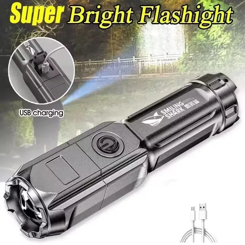 Long Range LED Tactical Flashlight USB Rechargeable 18650 Battery Adjustable Focus for Hunting Fishing Camping Outdoor Night
Long Range LED Tactical Flashlight USB Rechargeable 18650 Battery Adjustable Focus for Hunting Fishing Camping Outdoor Night