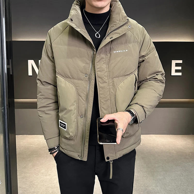 Men's duck down warm thick jacket, fashionable and luxurious stand up collar warm down jacket, men's jacket
Men's duck down warm thick jacket, fashionable and luxurious stand up collar warm down jacket, men's jacket