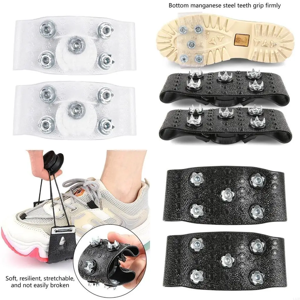 1 Pair Ice Shoe Grippers Walk Traction Cleats Shoe Chain for Walking Climbing
1 Pair Ice Shoe Grippers Walk Traction Cleats Shoe Chain for Walking Climbing