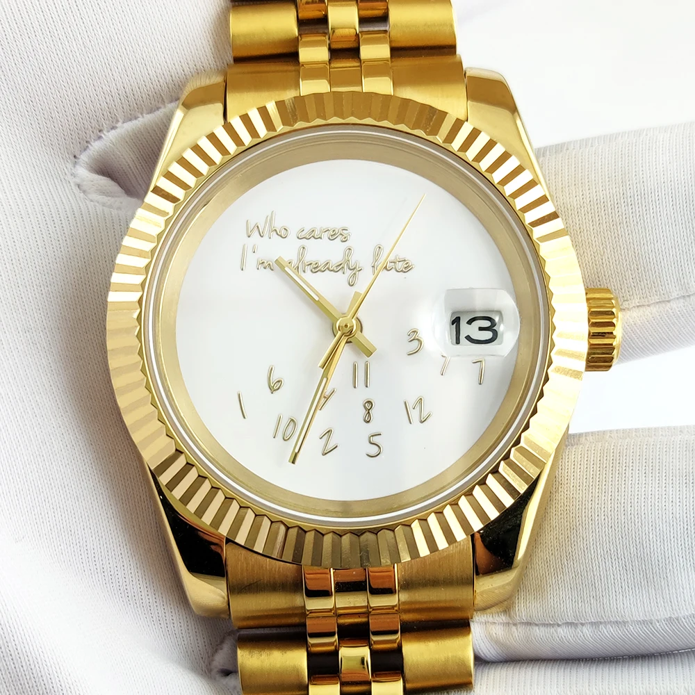 Часы NH35 Корпус 39 мм/36 мм Кто уход, я уже конец Часы Мужские роскошные часы Подходит для часов NH35 с автоматическим механизмом
Часы NH35 Корпус 39 мм/36 мм Кто уход, я уже конец Часы Мужские роскошные часы Подходит для часов NH35 с автоматическим механизмом