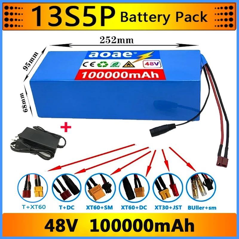 【FAST DELIVERY】48V 13S5P 18650 Lithium Battery Pack 100Ah Suitable for electric scooters, mountain bikes 250-1000W+charger
【FAST DELIVERY】48V 13S5P 18650 Lithium Battery Pack 100Ah Suitable for electric scooters, mountain bikes 250-1000W+charger