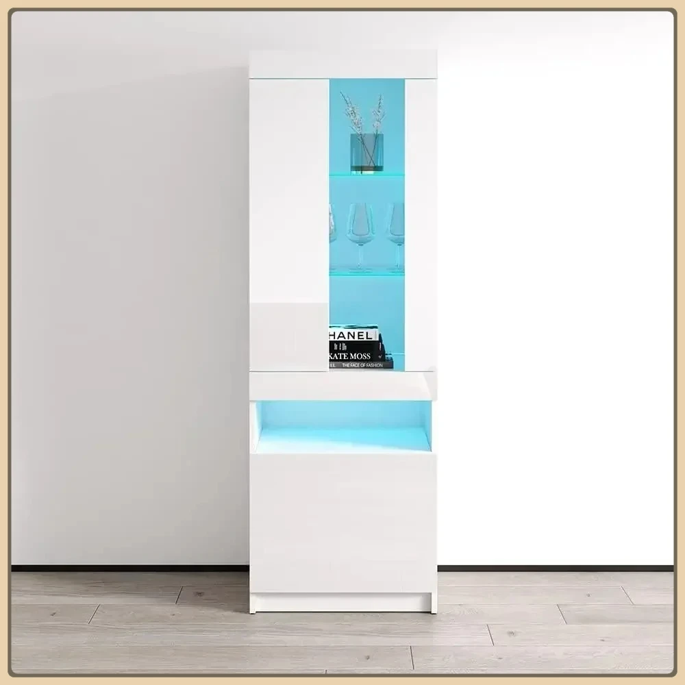 04 24" Bookcase - Modern Rectangular Storage Bookcase with 16-Color LED Lighting System - Durable Freestanding Bookshelf
04 24" Bookcase - Modern Rectangular Storage Bookcase with 16-Color LED Lighting System - Durable Freestanding Bookshelf