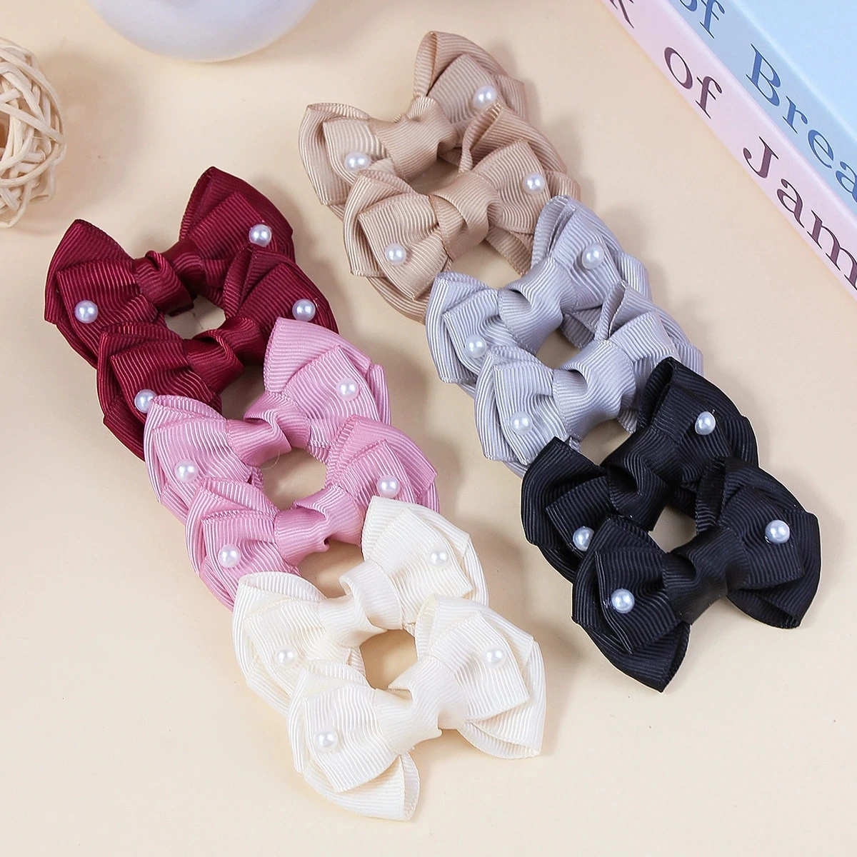 24pcs/set Girls Ribbon Bow Hair Clips Satin Bowknot with Pearl Hairpins for Kids Cute Non-Slip Barrettes Toddlers Grosgrain Bows
24pcs/set Girls Ribbon Bow Hair Clips Satin Bowknot with Pearl Hairpins for Kids Cute Non-Slip Barrettes Toddlers Grosgrain Bows