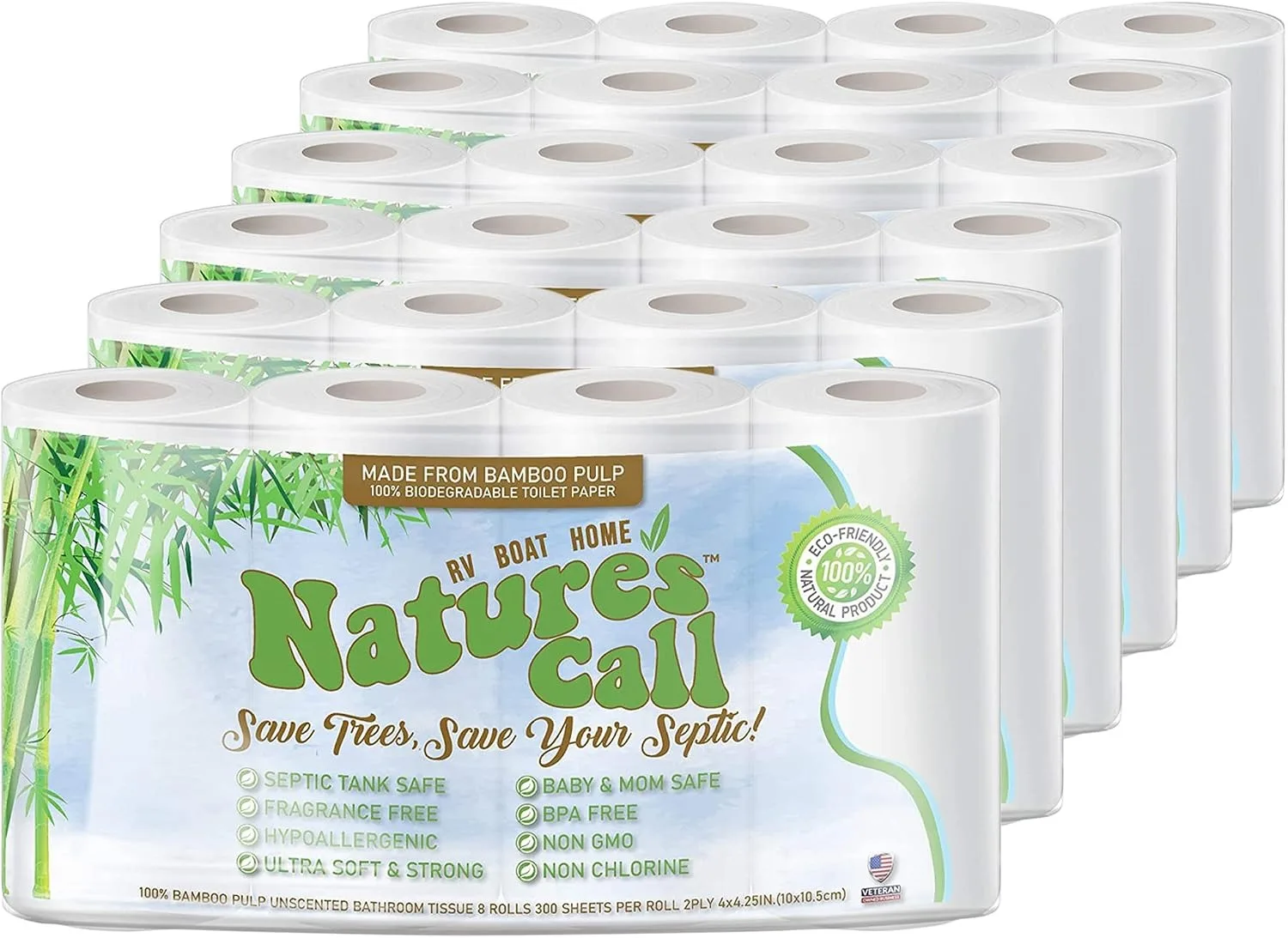 Nature's Call 2-Ply RV Toilet Paper, 48 Rolls - Soft, Strong, Quick Dissolve, Tank Safe for Campers, Boats, Marine &
Nature's Call 2-Ply RV Toilet Paper, 48 Rolls - Soft, Strong, Quick Dissolve, Tank Safe for Campers, Boats, Marine &