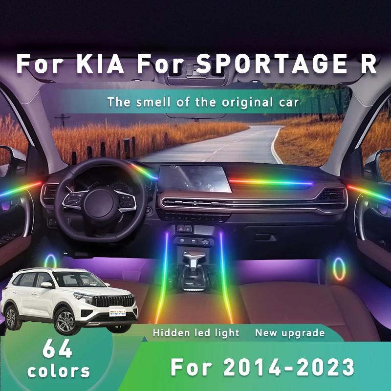 FILIPLI для KIA SPORTAGE R для 2014-2023 Smart 64 RGB ночное вождение окружающего освещения многоцветная автомобильная светодиодная лента с управлением через Bluetooth
FILIPLI для KIA SPORTAGE R для 2014-2023 Smart 64 RGB ночное вождение окружающего освещения многоцветная автомобильная светодиодная лента с управлением через Bluetooth