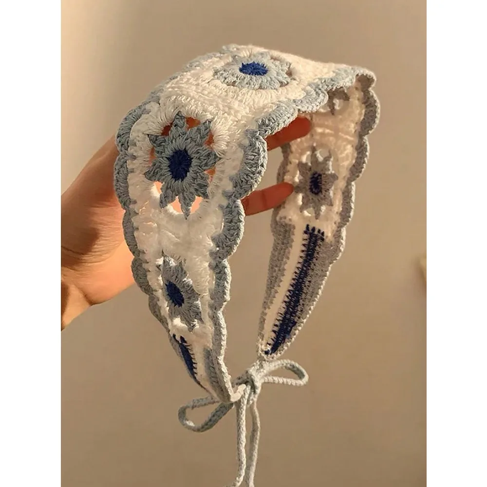 1pc Boho Style Handmade Crochet Flower Headband, Suitable For Daily Wear And Spring Outings Beach Accessories Women Bandana Summer Outfits
1pc Boho Style Handmade Crochet Flower Headband, Suitable For Daily Wear And Spring Outings Beach Accessories Women Bandana Summer Outfits