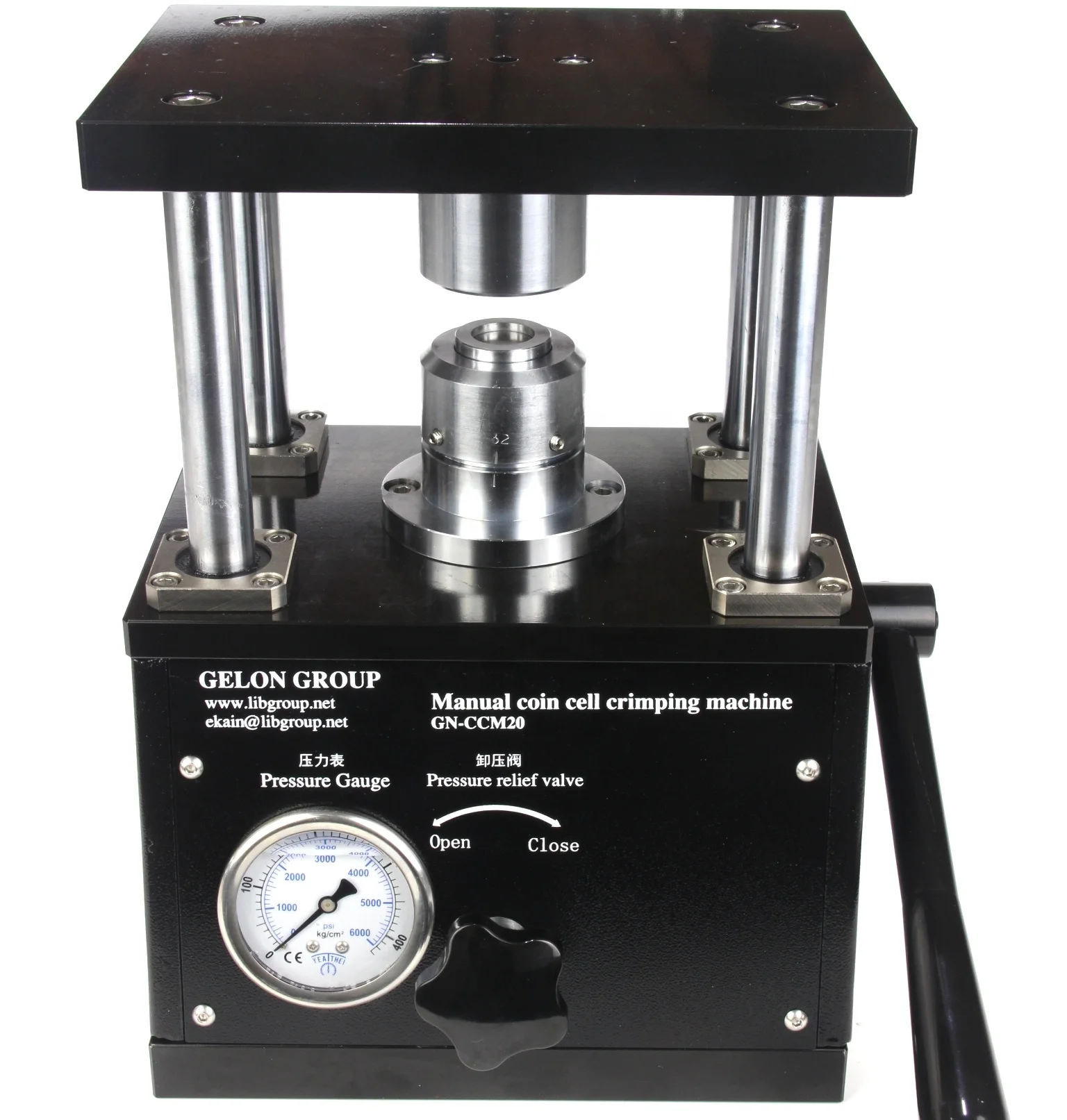 CR2032 Manual Coin Cell Crimper Battery Lab Line Crimping Sealing Manufacturing Machine Used In Glovebox
CR2032 Manual Coin Cell Crimper Battery Lab Line Crimping Sealing Manufacturing Machine Used In Glovebox