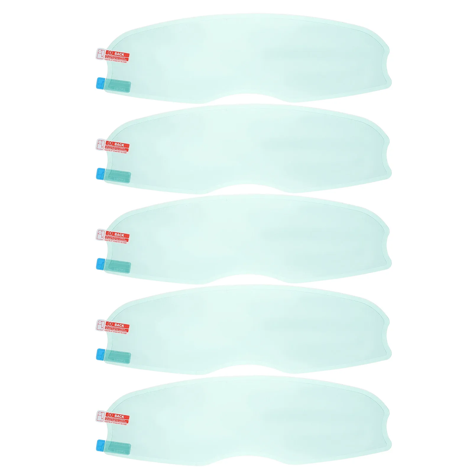 5Pcs Motorcycle Anti Fog Film Universal Anti Fog Visor Protective Rainproof Waterproof Shield Sticker Clear Vision Riding