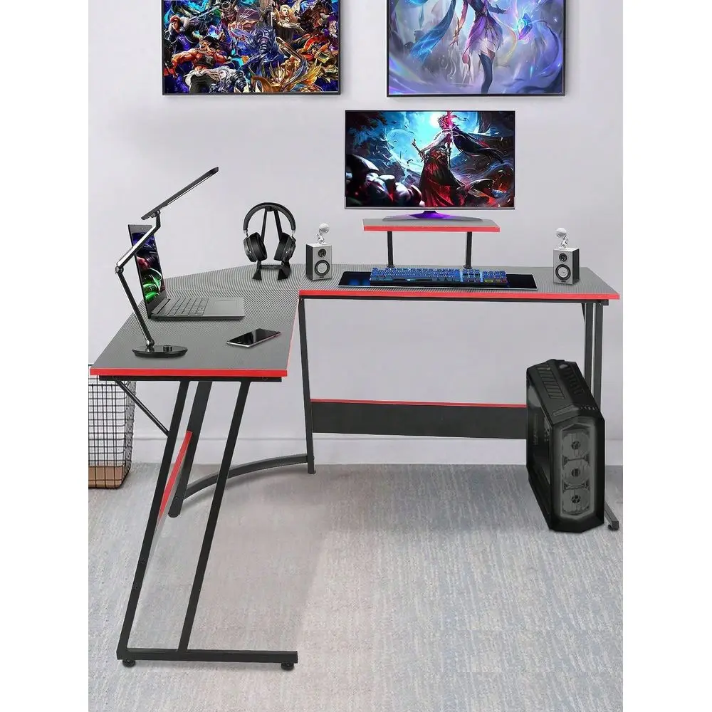 Shaped Desk Corner Gaming Desk Computer Desk With Large Desktop Studying And Working And Gaming For Home And Work Place
Shaped Desk Corner Gaming Desk Computer Desk With Large Desktop Studying And Working And Gaming For Home And Work Place