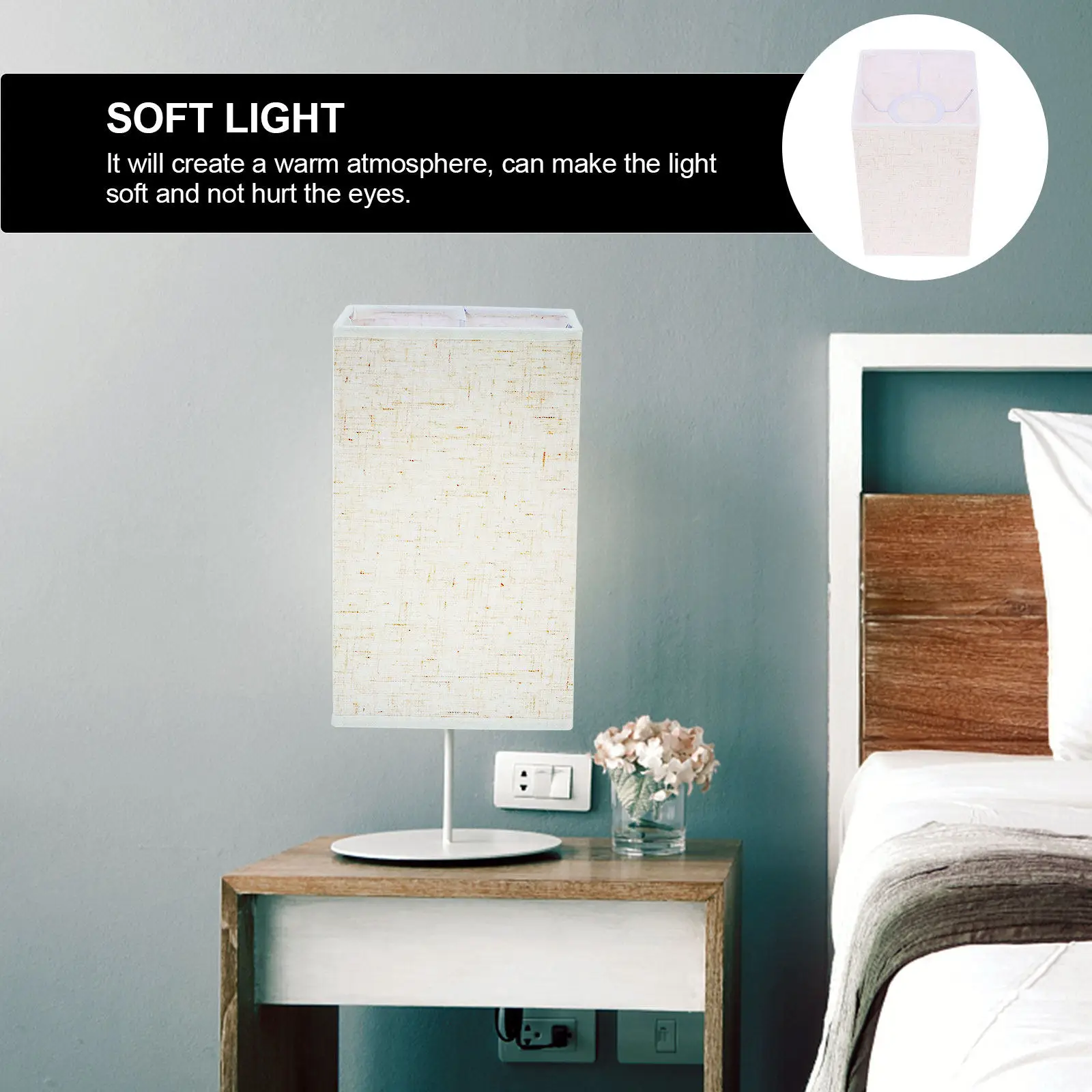 E27 Square Fabric Lamp Shade Modern Light Cover for Ceiling Wall Floor Lamp Natural Diffuse Lighting Decorative Lampshade
E27 Square Fabric Lamp Shade Modern Light Cover for Ceiling Wall Floor Lamp Natural Diffuse Lighting Decorative Lampshade