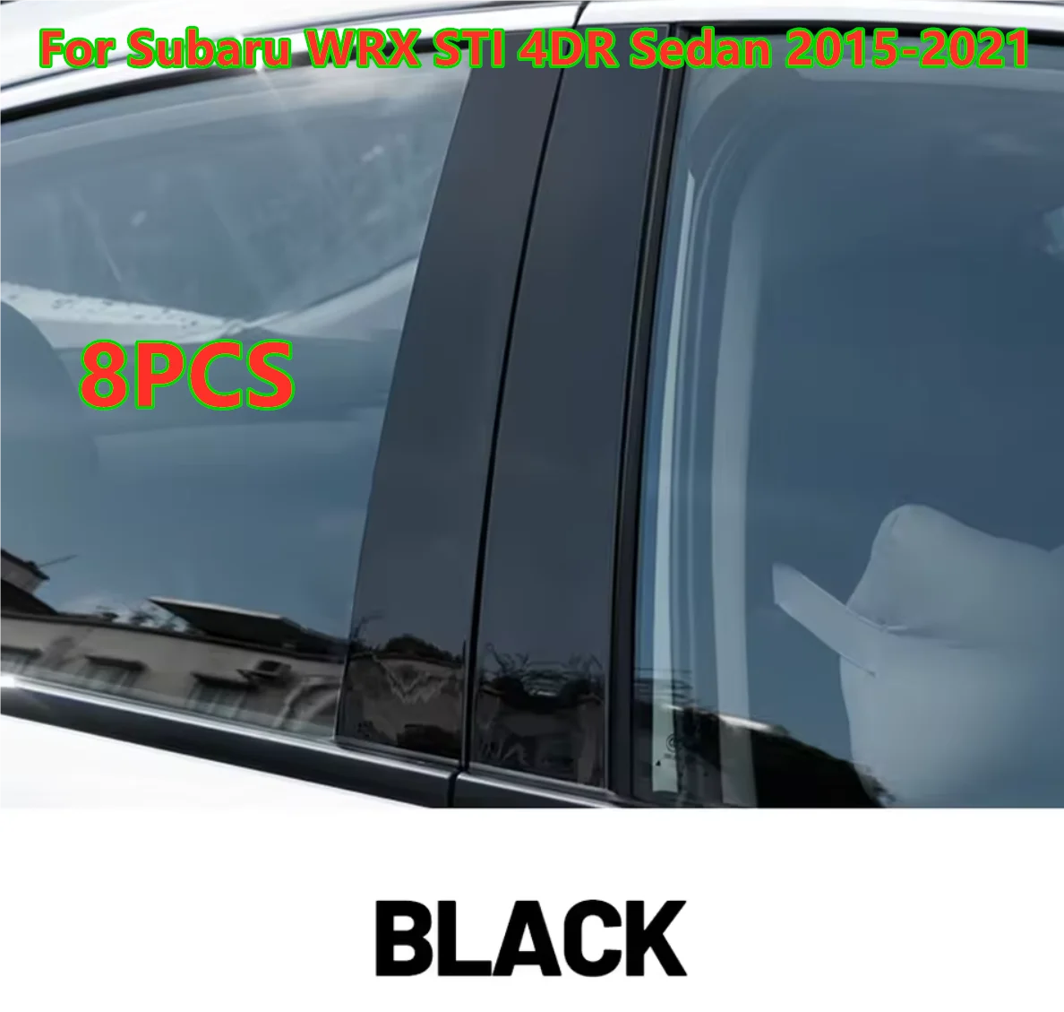 8X Glossy Black Door Pillar Posts Cover Trim For Subaru WRX STI Sedan 2015-2021
8X Glossy Black Door Pillar Posts Cover Trim For Subaru WRX STI Sedan 2015-2021
