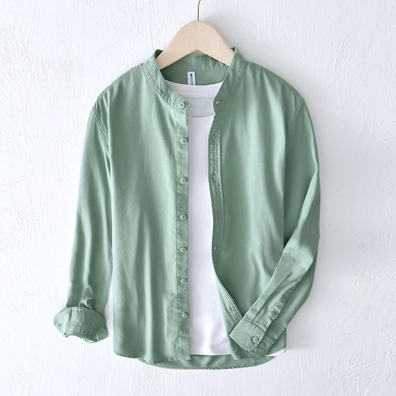 New Designer Long-sleeved Casual Stand Collar Brand Cotton Shirts For Men Fashion Comfortable Tops Clothing Camisa Masculina
New Designer Long-sleeved Casual Stand Collar Brand Cotton Shirts For Men Fashion Comfortable Tops Clothing Camisa Masculina