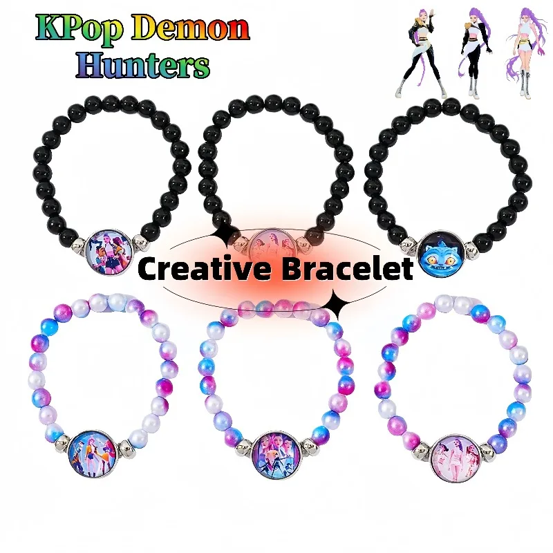 KPop Demon Hunters Rumi Zoey браслет из стеклянных бусин милый мультфильм аниме модный двумерный браслет для девочек подарок на день рождения
KPop Demon Hunters Rumi Zoey браслет из стеклянных бусин милый мультфильм аниме модный двумерный браслет для девочек подарок на день рождения