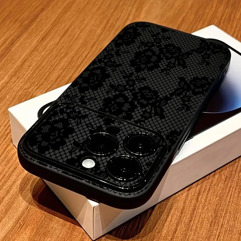 Detailed Lace Floral Pattern Phone Case For iPhone 17 16 15 14 13 12 11 Pro Max XS X XR 16 15Plus Shockproof Soft Silicone Cover
Detailed Lace Floral Pattern Phone Case For iPhone 17 16 15 14 13 12 11 Pro Max XS X XR 16 15Plus Shockproof Soft Silicone Cover