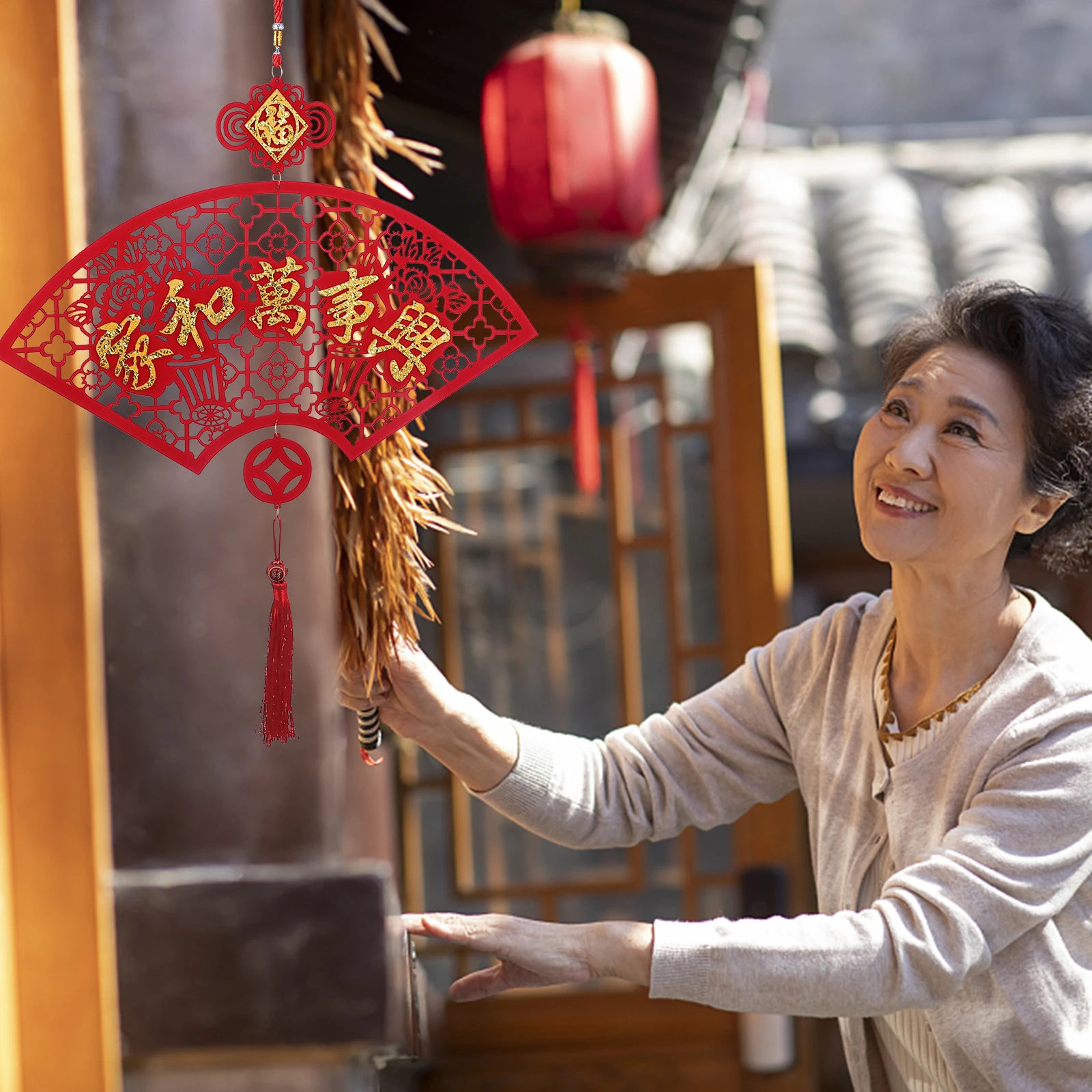 1pc New Year Shape Nonwoven Wall Door Decor For Home Hanging Fan New Year Party Festive Auspicious Hanging
1pc New Year Shape Nonwoven Wall Door Decor For Home Hanging Fan New Year Party Festive Auspicious Hanging