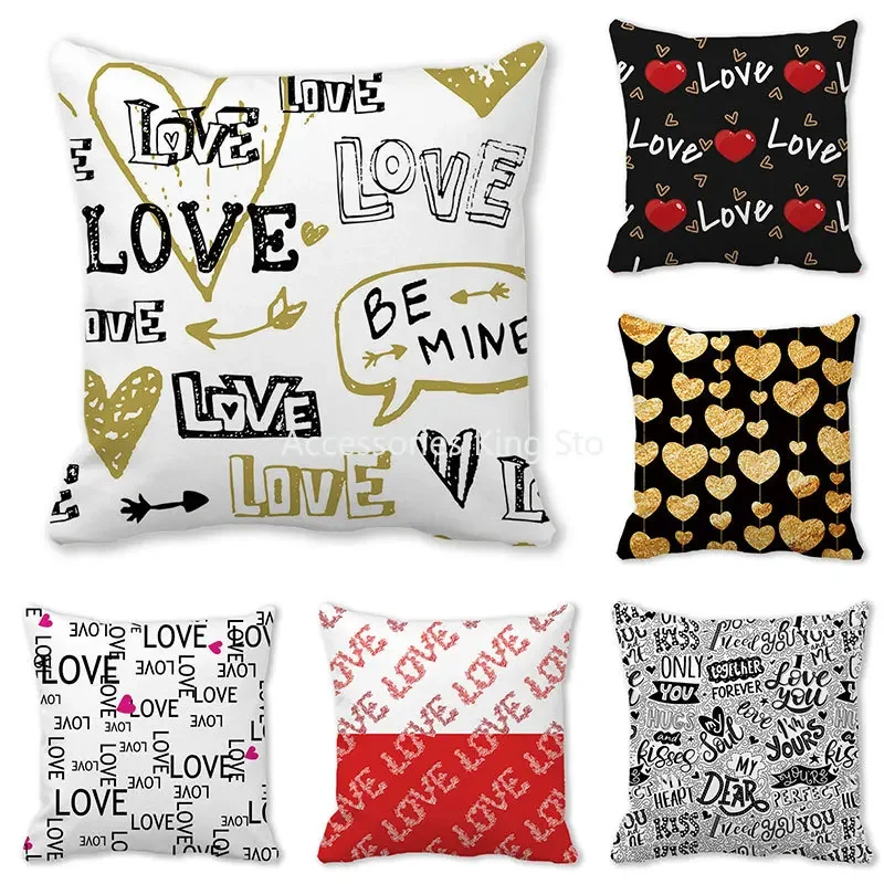40/45/50/60cm Heart Print Pillowcase Home Decor Seat Living Room Sofa Pillow Case Valentines Day Love Cushion Cover
40/45/50/60cm Heart Print Pillowcase Home Decor Seat Living Room Sofa Pillow Case Valentines Day Love Cushion Cover