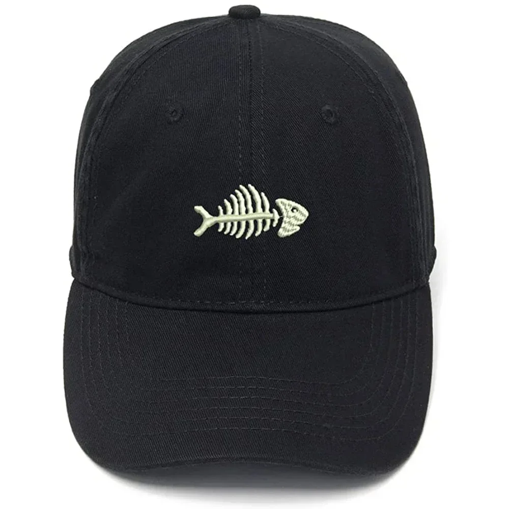 Lyprerazy Men's Baseball Cap Fish Bone Embroidery Hat Cotton Embroidered Casual Baseball Caps
Lyprerazy Men's Baseball Cap Fish Bone Embroidery Hat Cotton Embroidered Casual Baseball Caps