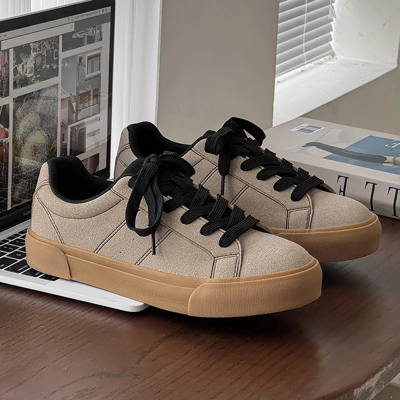 Коричневые повседневные кроссовки Harajuku, мужские удобные кожаные вулканизированные туфли для мужчин, мужские туфли для скейтбординга на низкой плоской подошве, tenis masculino
Коричневые повседневные кроссовки Harajuku, мужские удобные кожаные вулканизированные туфли для мужчин, мужские туфли для скейтбординга на низкой плоской подошве, tenis masculino