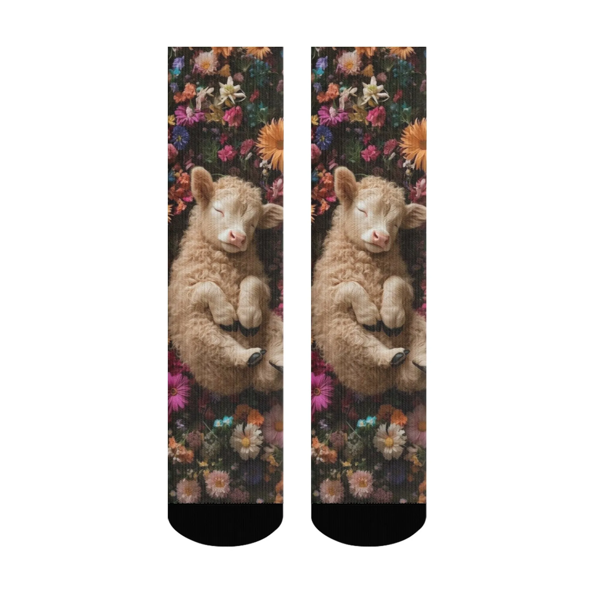 Sleep Sheep Flower Socks Smooth Reinforced Toe Wrinkle-Resistant Men's Socks Mountaineering Camping Low Cortisol Novelty Socks
Sleep Sheep Flower Socks Smooth Reinforced Toe Wrinkle-Resistant Men's Socks Mountaineering Camping Low Cortisol Novelty Socks